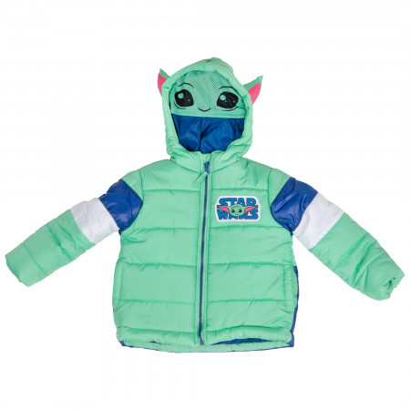 Star Wars The Mandalorian The Child Grogu Costume Puffy Kids Jacket